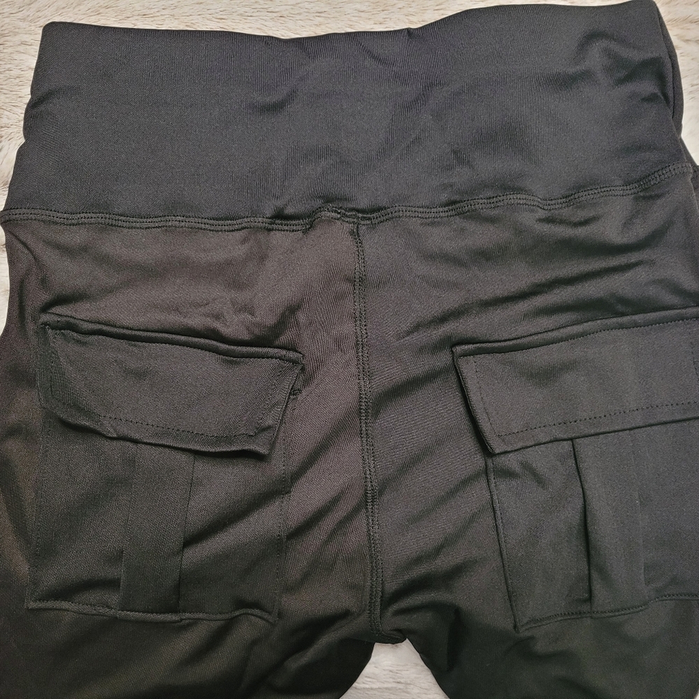 Leggings, w 4 pockets, Blk size Med. Brand New - Picture 11 of 12